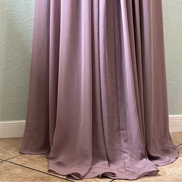 JJ’s HOUSE DRESS A- line Scoop Asymmetrical Chiffon Evening Dress - Picture 4 of 13